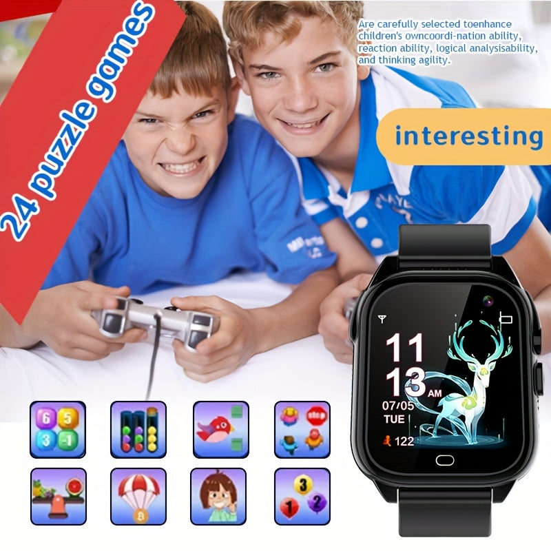Kids Smartwatch for Boys 3-12 – Touchscreen, Camera, Music, Games, Calendar & Voice Notebook
