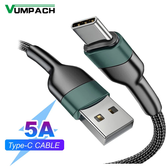 Vumpach USB-C Fast Charging Cable – iPhone 15, Samsung, Xiaomi, Huawei