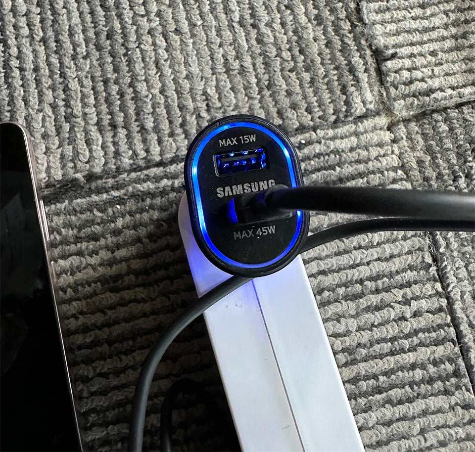 Samsung 60W Dual USB-C Car Charger | Super Fast Charger for Galaxy & Note Series