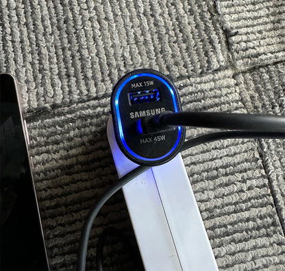 Samsung 60W Dual USB-C Car Charger | Super Fast Charger for Galaxy & Note Series