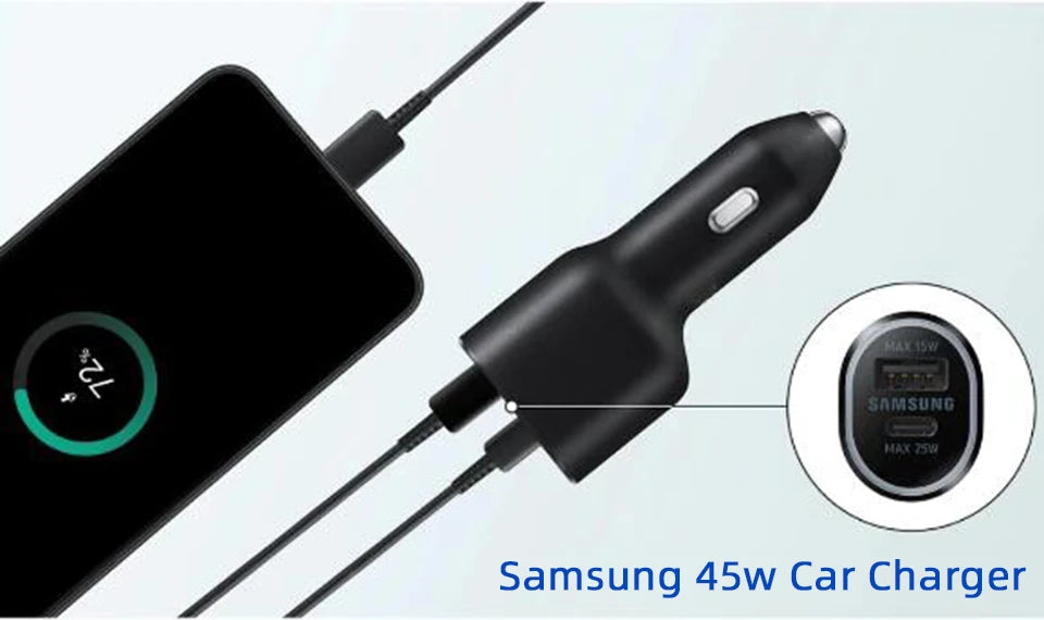 samsung 60w dual usb c car charger