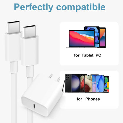 3-Pack 30W PD USB-C Fast Charger – iPhone 15 & Samsung Android