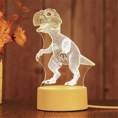 1pc Acrylic LED Night Light – Creative Bedside Table Lamp for Bedroom, Holiday & Gift Décor