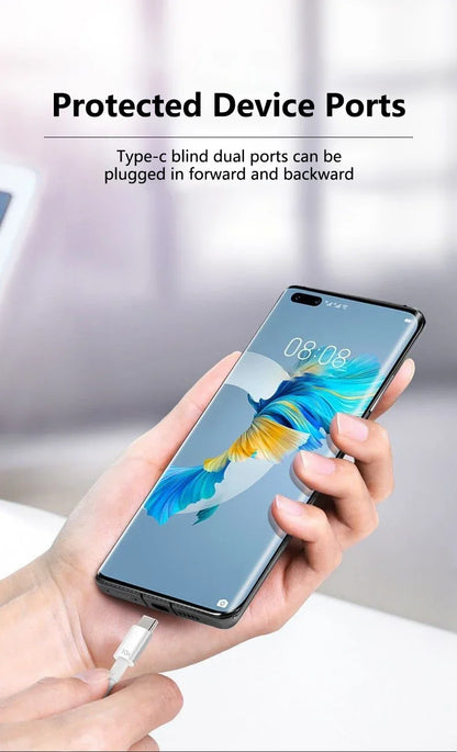 120W USB to USB-C Fast Charging Cable – Huawei, Honor, Xiaomi, Redmi