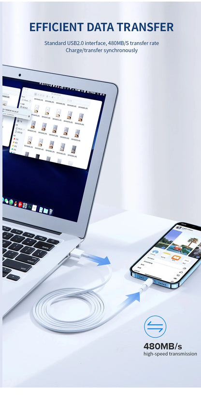 40W PD USB-C Fast Charger Cable – iPhone 16/15/14/13/12/11 & iPad