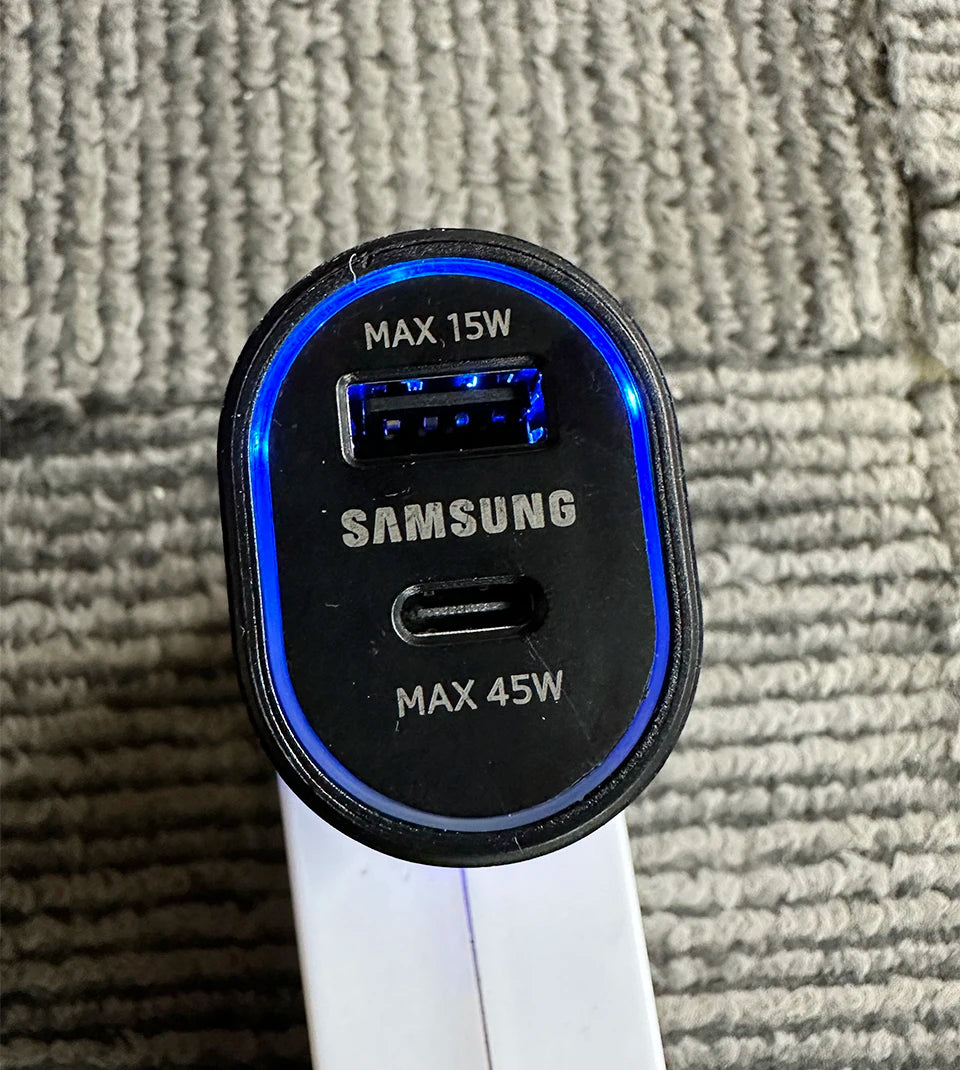 Samsung 60W Dual USB-C Car Charger | Super Fast Charger for Galaxy & Note Series