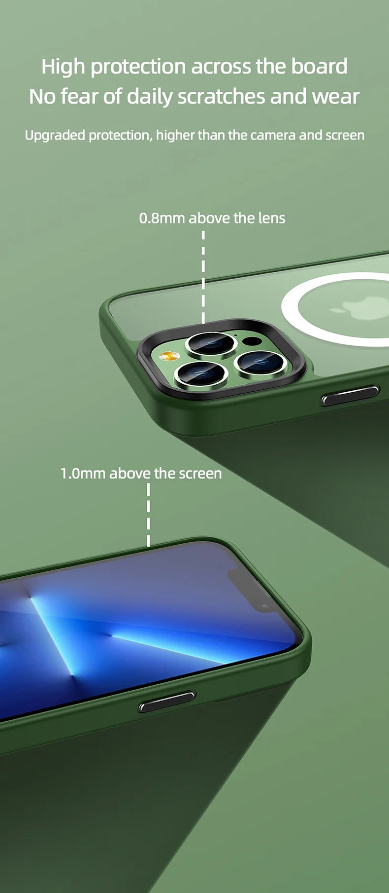 Matte Frosted Magnetic Phone Case for iPhone 15-17 Pro Max | Magsafe Wireless Charging Compatible Soft Cover