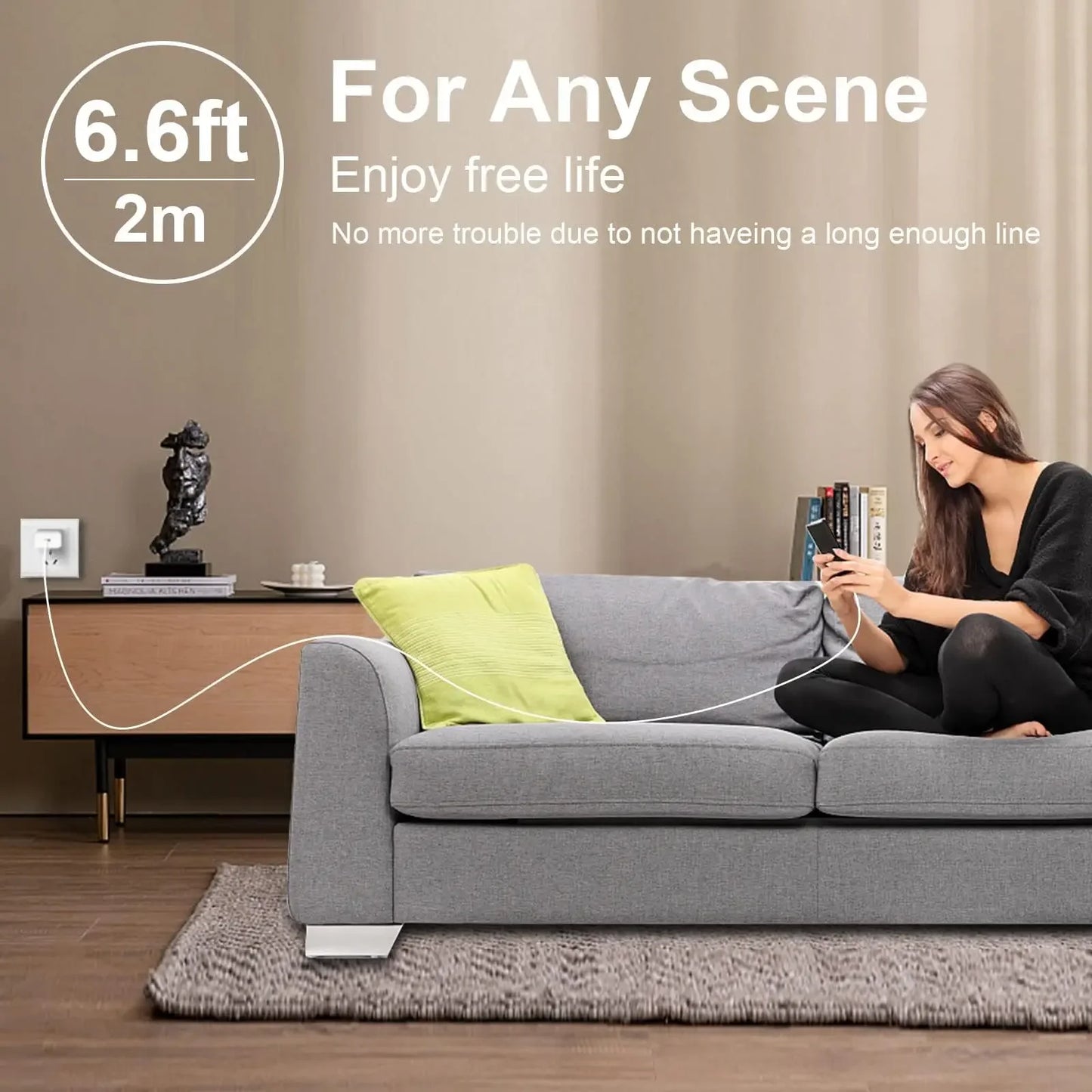 20W USB-C Fast Charger – iPhone 14/13/12/11 & iPad, 6FT Cable