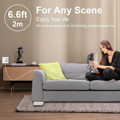 20W USB-C Fast Charger – iPhone 14/13/12/11 & iPad, 6FT Cable