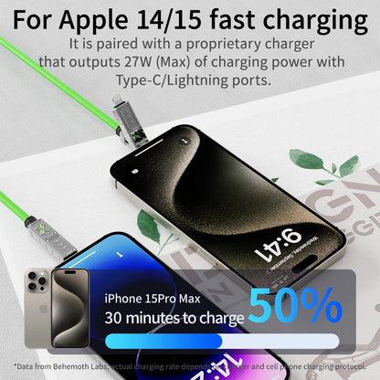 240W 4-in-1 USB-C Fast Charging Cable – iPhone, Samsung, Xiaomi