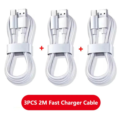 3-Pack 100W USB-C Fast Charging Cable – 6A Quick Charge