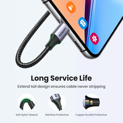 UGREEN 3A USB-C Cable – iPhone 17/16, Xiaomi, Samsung, iPad, Poco