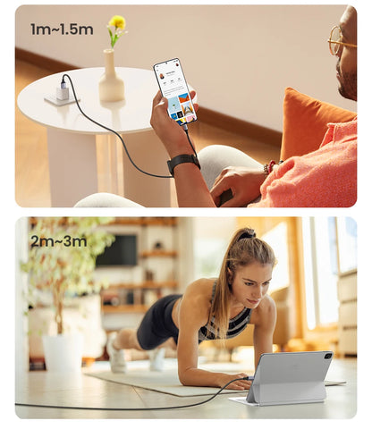 UGREEN 3A USB-C Cable – iPhone 17/16, Xiaomi, Samsung, iPad, Poco