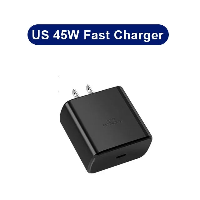 45W PD USB-C Fast Charger – Samsung Galaxy S24/S23/S22/S21/S20 Ultra, S10 Plus