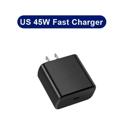 45W PD USB-C Fast Charger – Samsung Galaxy S24/S23/S22/S21/S20 Ultra, S10 Plus