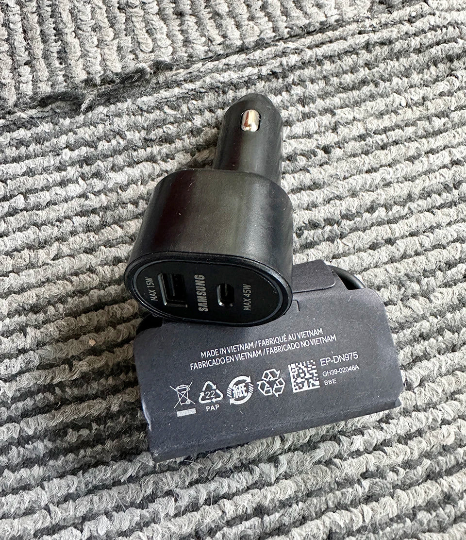 Samsung 60W Dual USB-C Car Charger | Super Fast Charger for Galaxy & Note Series