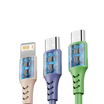 3-in-1 Super Fast Charging Cable – iPhone 15–11, USB-C, Micro USB