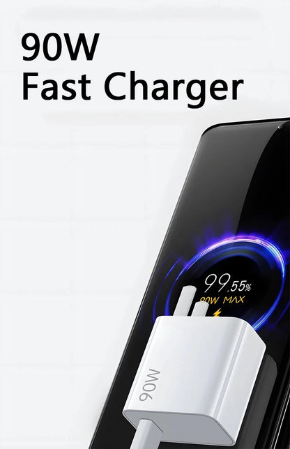 90W USB-C Fast Charger for Xiaomi 15/14/13/12/11 Ultra, Redmi Note 12T/13 Pro Turbo