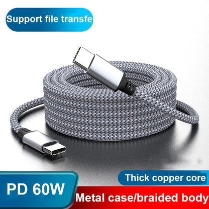 60W USB-C to USB-C Cable – iPhone 15, MacBook, Xiaomi, Samsung