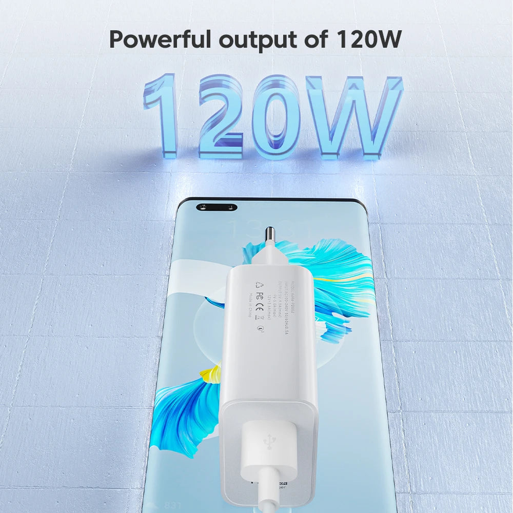 120W USB-C Fast Charger – Quick Charge 3.0 for iPhone, Xiaomi, Samsung, Huawei
