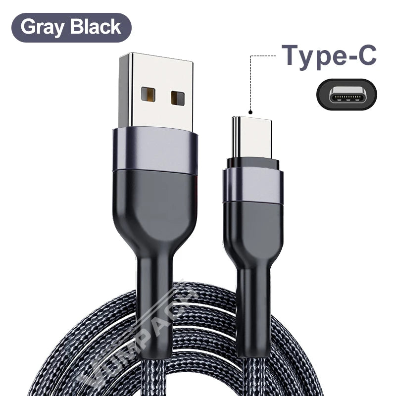 Fast USB-C Cable – Samsung, Xiaomi, Vivo, iPhone 16/15, Huawei
