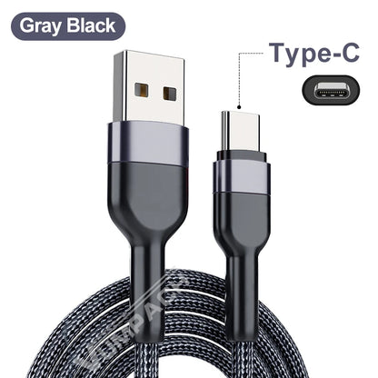 Fast USB-C Cable – Samsung, Xiaomi, Vivo, iPhone 16/15, Huawei