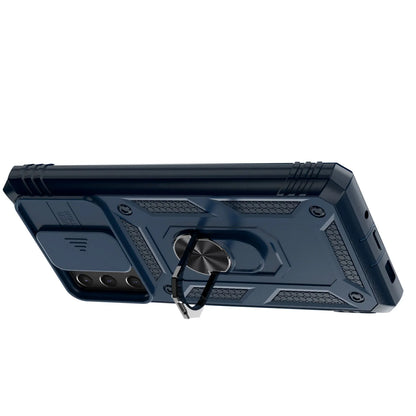 Samsung Galaxy S20 FE 5G Hybrid Rugged Case with Ring Kickstand, Card Slot & Camera Protection