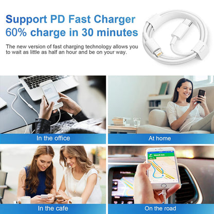 40W USB-C Fast Charger – iPhone 14/13/12/11, iPad, Type-C Cable