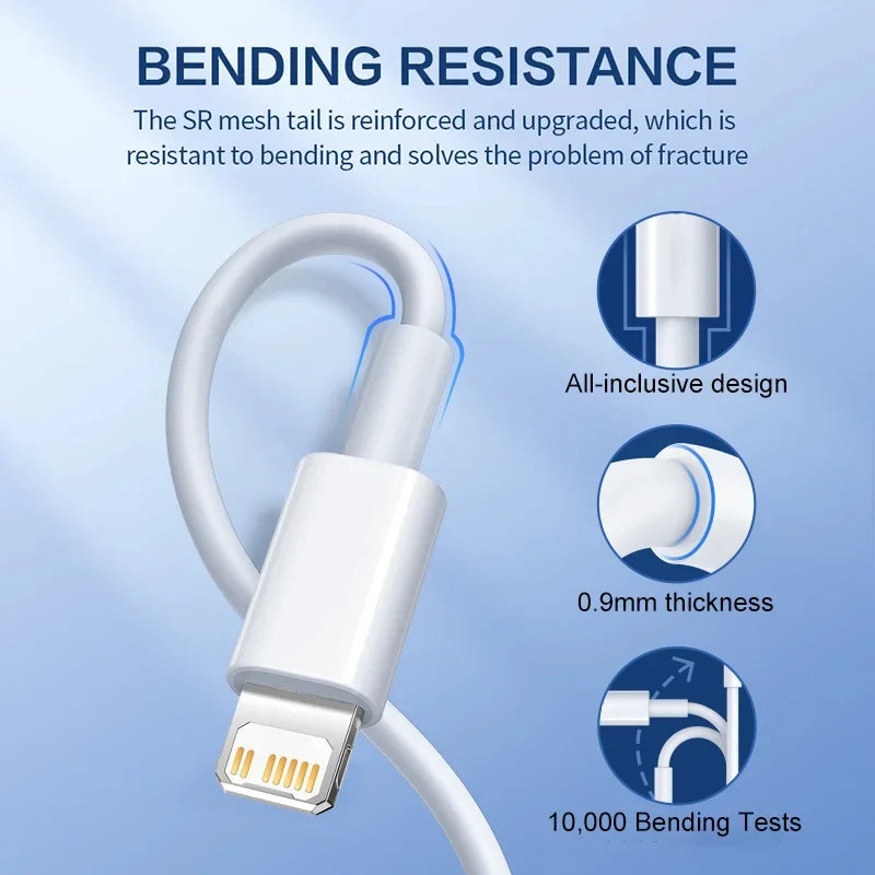 40W PD USB-C Fast Charger Cable – iPhone 16/15/14/13/12/11 & iPad