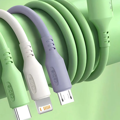 3-in-1 Super Fast Charging Cable – iPhone 15–11, USB-C, Micro USB