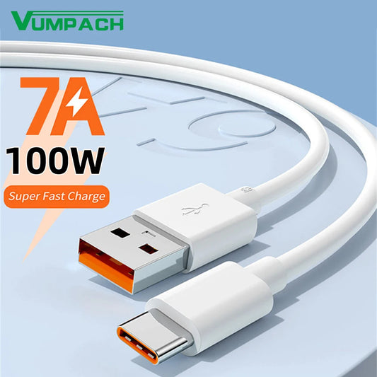 100W USB-C Fast Charge Cable – Huawei P40/P30, Xiaomi, OnePlus, Redmi