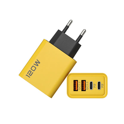120W PD USB-C Fast Charger – iPhone 15 Pro & Samsung Quick Charge 3.0