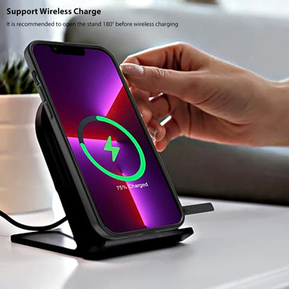 Magnetic iPhone Case with Kickstand – Protective Cover for iPhone 11–16 Pro Max & Plus