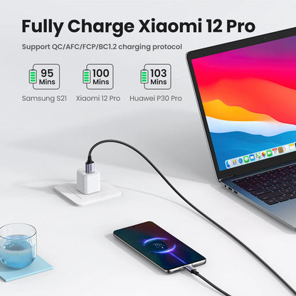 UGREEN 3A USB-C Cable – iPhone 17/16, Xiaomi, Samsung, iPad, Poco