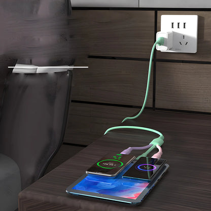 3-in-1 Super Fast Charging Cable – iPhone 15–11, USB-C, Micro USB