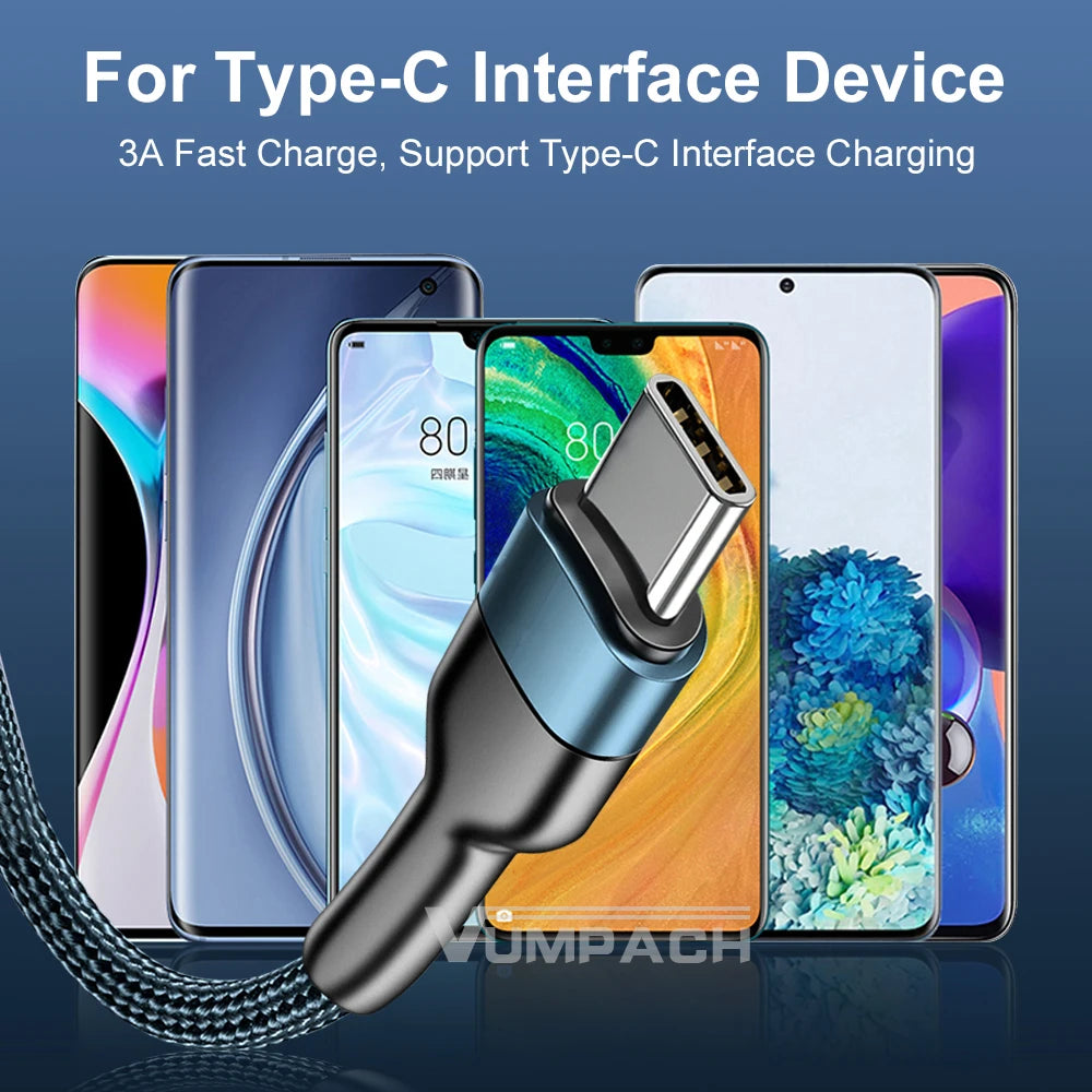 Fast USB-C Cable – Samsung, Xiaomi, Vivo, iPhone 16/15, Huawei