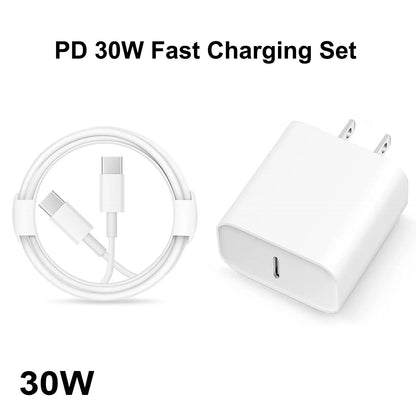 3-Pack 30W PD USB-C Fast Charger – iPhone 15 & Samsung Android