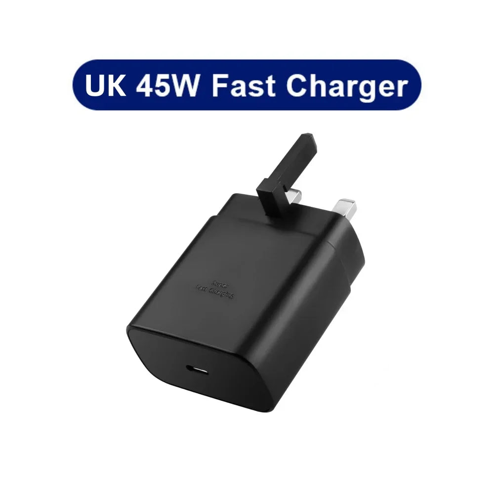 45W PD USB-C Fast Charger – Samsung Galaxy S24/S23/S22/S21/S20 Ultra, S10 Plus