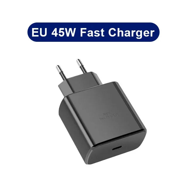 45W PD USB-C Fast Charger – Samsung Galaxy S24/S23/S22/S21/S20 Ultra, S10 Plus