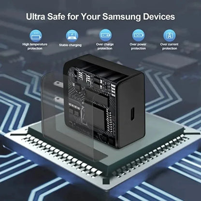 45W PD USB-C Fast Charger – Samsung Galaxy S24/S23/S22/S21/S20 Ultra, S10 Plus