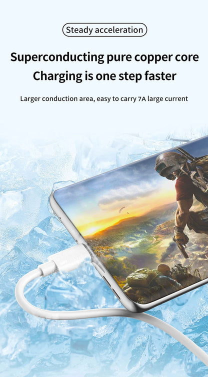 100W USB-C Fast Charge Cable – Huawei P40/P30, Xiaomi, OnePlus, Redmi