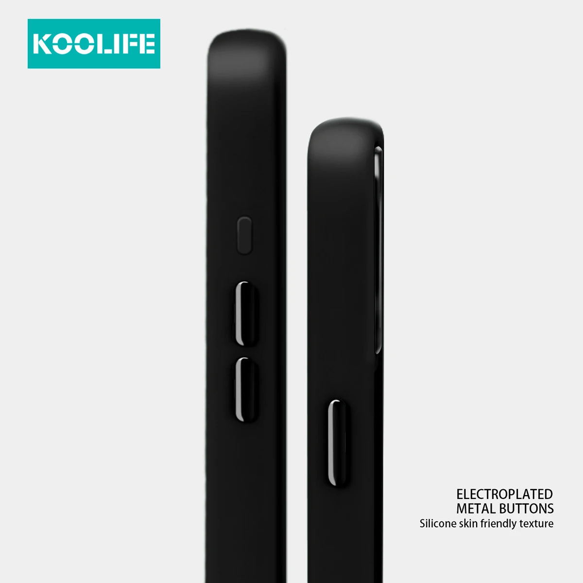 Koolife Skin-Feel Electroplated Frosted Magnetic Phone Case with Wireless Charging Pc+Tpu for iPhone  12 13 14 15 16 Pro Max