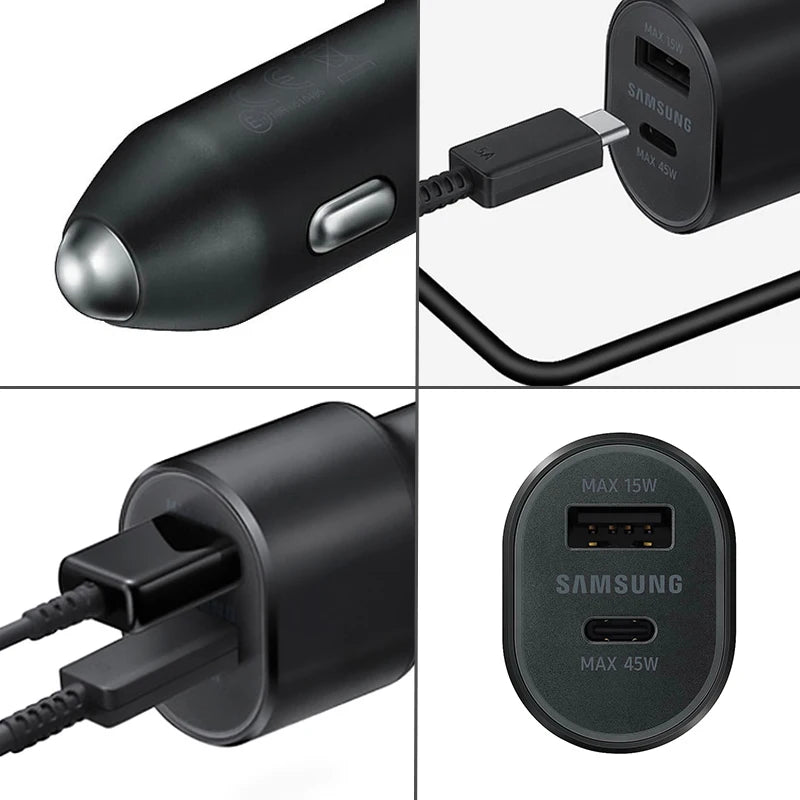 samsung 60w dual usb c car charger