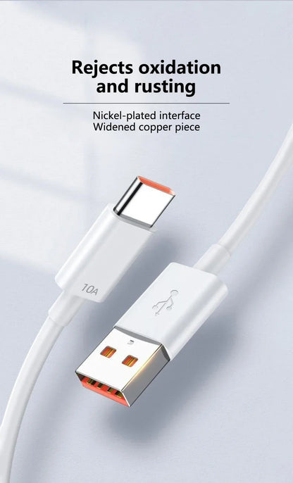 120W USB to USB-C Fast Charging Cable – Huawei, Honor, Xiaomi, Redmi