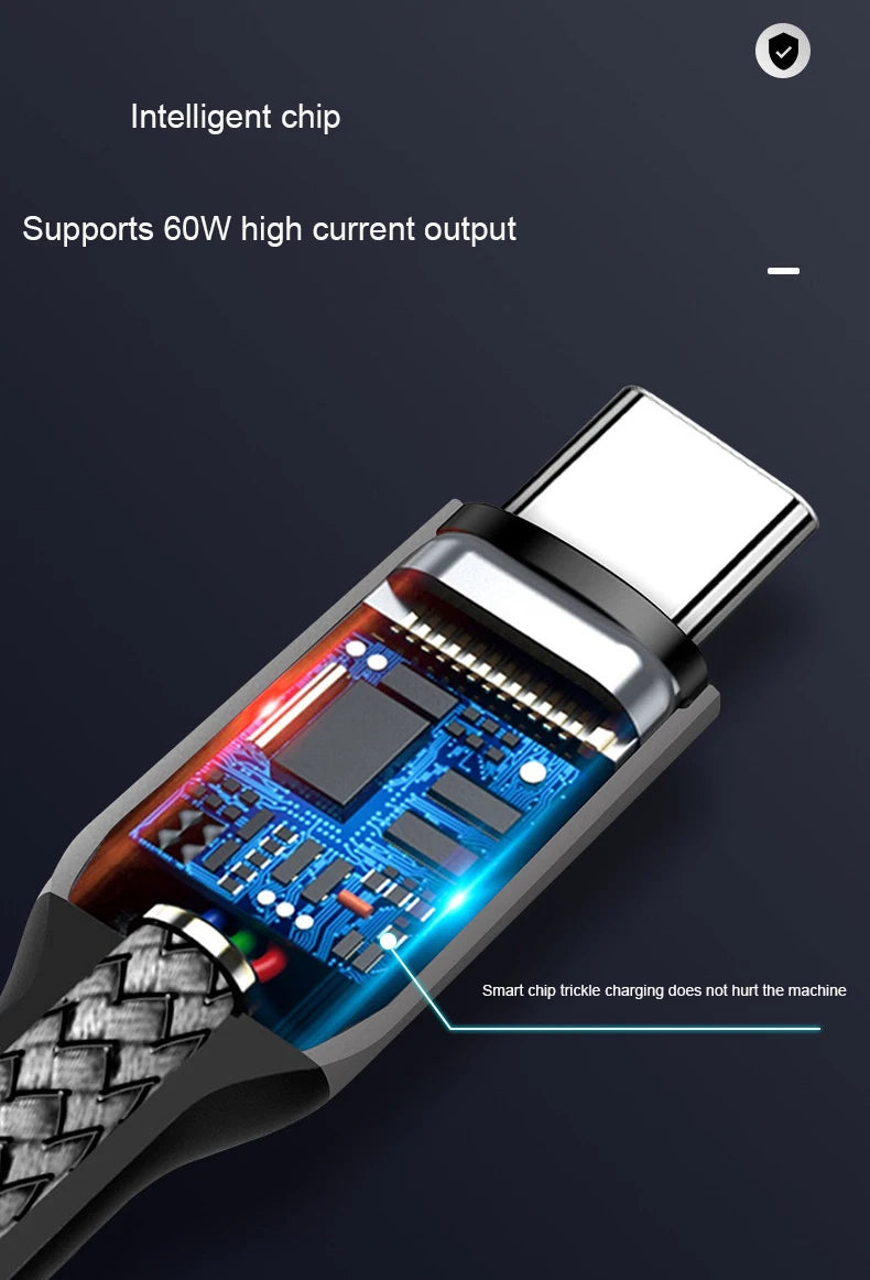 60W USB-C to USB-C Cable – iPhone 15, MacBook, Xiaomi, Samsung