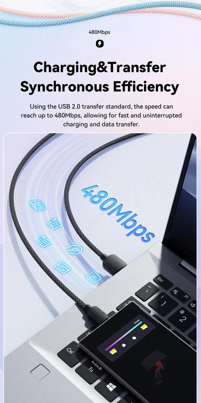 Essager 100W USB-C Cable – Huawei Honor, Xiaomi, OnePlus, Samsung