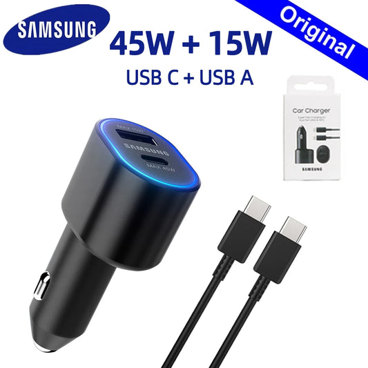 samsung 60w dual usb c car charger