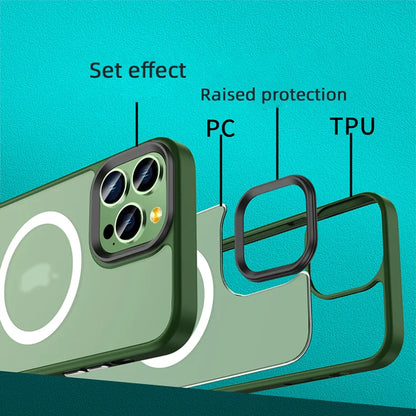Matte Frosted Magnetic Phone Case for iPhone 15-17 Pro Max | Magsafe Wireless Charging Compatible Soft Cover