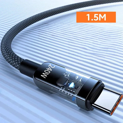 240W USB to USB-C Fast Charging Cable – Samsung, Xiaomi, Huawei, OPPO