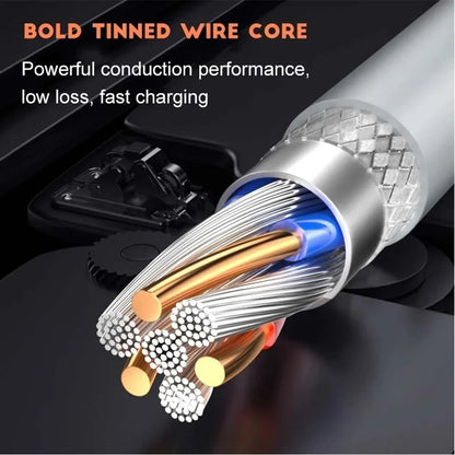 3-Pack 100W USB-C Fast Charging Cable – 6A Quick Charge